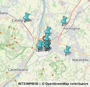 Mappa Via Giancarlo Siani, 41049 Sassuolo MO, Italia (2.07727)