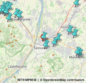 Mappa Via Giancarlo Siani, 41049 Sassuolo MO, Italia (6.4775)
