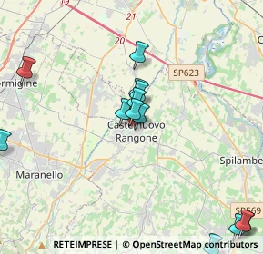Mappa Via G. Mazzini, 41051 Castelnuovo Rangone MO, Italia (4.61462)