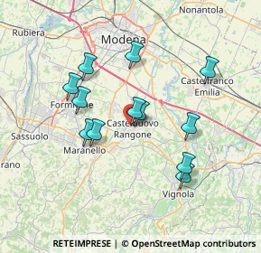 Mappa Via Achille Grandi, 41051 Castelnuovo Rangone MO, Italia (6.4675)