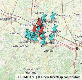 Mappa Via Achille Grandi, 41051 Castelnuovo Rangone MO, Italia (8.414)