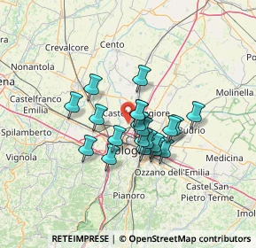 Mappa Via del Rosario, 40013 Bologna BO, Italia (9.501)