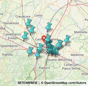 Mappa Via del Rosario, 40013 Bologna BO, Italia (9.8525)