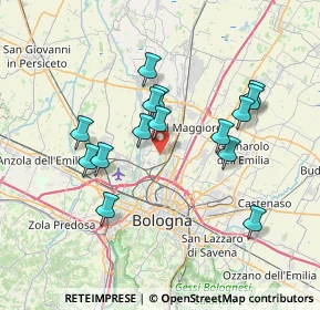 Mappa Via del Rosario, 40013 Bologna BO, Italia (6.66733)