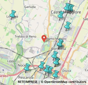 Mappa Via del Rosario, 40013 Bologna BO, Italia (2.6825)