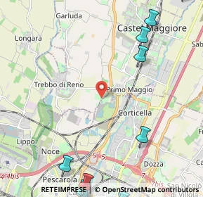 Mappa Via del Rosario, 40013 Bologna BO, Italia (3.67583)