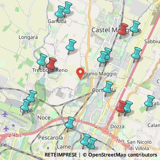 Mappa Via del Rosario, 40013 Bologna BO, Italia (2.8065)