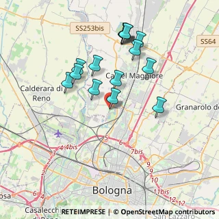 Mappa Via del Rosario, 40013 Bologna BO, Italia (3.63533)