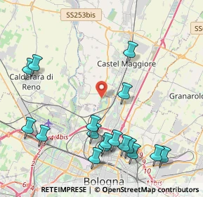 Mappa Via del Rosario, 40013 Bologna BO, Italia (4.95941)