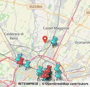 Mappa Via del Rosario, 40013 Bologna BO, Italia (5.7125)