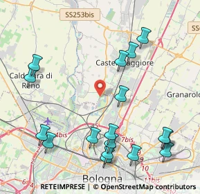 Mappa Via del Rosario, 40013 Bologna BO, Italia (5.04059)