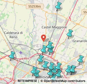 Mappa Via del Rosario, 40013 Bologna BO, Italia (5.845)