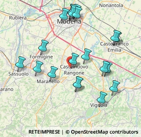 Mappa Via per Formigine, 41051 Castelnuovo Rangone MO, Italia (8.429)