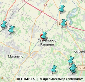 Mappa Via per Formigine, 41051 Castelnuovo Rangone MO, Italia (6.43182)