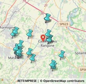 Mappa Via per Formigine, 41051 Castelnuovo Rangone MO, Italia (4.268)