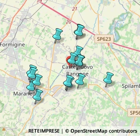 Mappa Via per Formigine, 41051 Castelnuovo Rangone MO, Italia (3.14188)