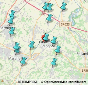 Mappa Via per Formigine, 41051 Castelnuovo Rangone MO, Italia (4.40125)