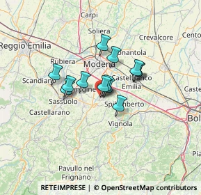 Mappa Via per Formigine, 41051 Castelnuovo Rangone MO, Italia (8.54231)