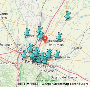 Mappa Granarolo Dell'emilia, 40057 Cadriano BO, Italia (6.85211)