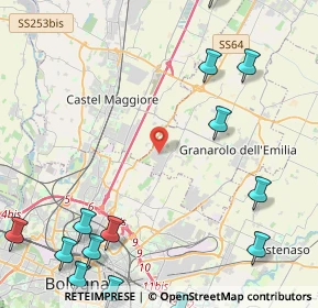 Mappa Granarolo Dell'emilia, 40057 Cadriano BO, Italia (6.59357)
