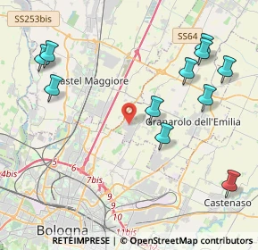 Mappa Granarolo Dell'emilia, 40057 Cadriano BO, Italia (4.99182)