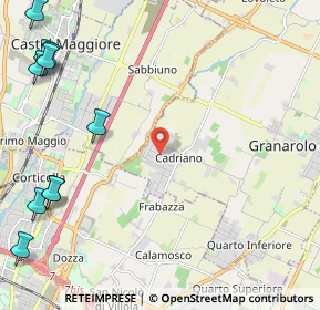 Mappa Granarolo Dell'emilia, 40057 Cadriano BO, Italia (3.56364)