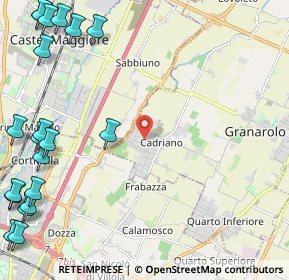 Mappa Granarolo Dell'emilia, 40057 Cadriano BO, Italia (3.587)