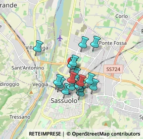 Mappa Via Stoccolma, 41049 Sassuolo MO, Italia (1.27118)