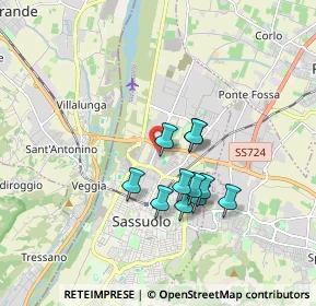 Mappa Via Stoccolma, 41049 Sassuolo MO, Italia (1.39636)