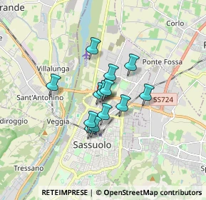 Mappa Via Stoccolma, 41049 Sassuolo MO, Italia (1.07846)