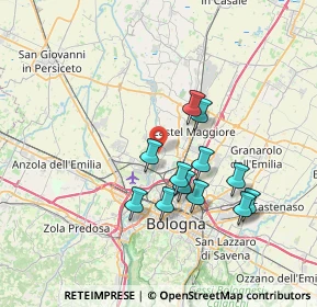 Mappa Via delle Fosse Ardeatine, 40013 Castel Maggiore BO, Italia (6.36083)