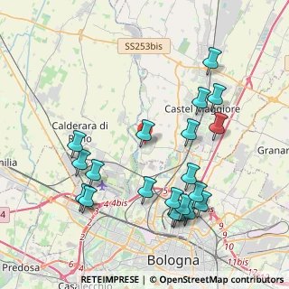 Mappa Via delle Fosse Ardeatine, 40013 Castel Maggiore BO, Italia (4.4505)