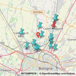 Mappa Via delle Fosse Ardeatine, 40013 Castel Maggiore BO, Italia (3.40571)