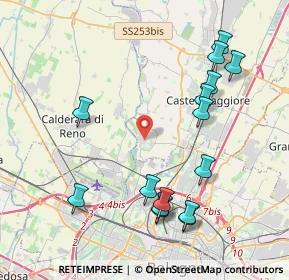 Mappa Via delle Fosse Ardeatine, 40013 Castel Maggiore BO, Italia (4.55333)