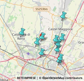 Mappa Via delle Fosse Ardeatine, 40013 Castel Maggiore BO, Italia (3.47545)