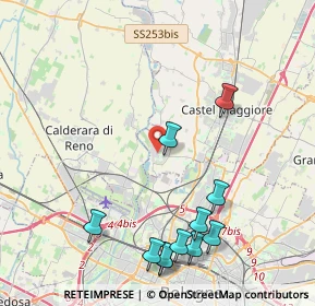 Mappa Via delle Fosse Ardeatine, 40013 Castel Maggiore BO, Italia (4.91182)
