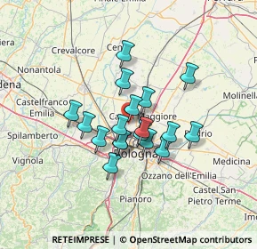 Mappa Via delle Fosse Ardeatine, 40013 Castel Maggiore BO, Italia (9.77167)
