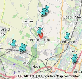 Mappa Via delle Fosse Ardeatine, 40013 Castel Maggiore BO, Italia (2.4475)