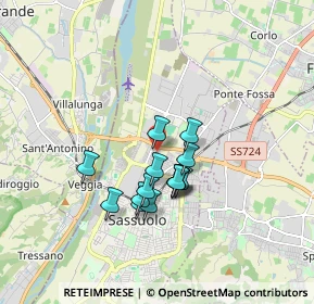 Mappa Via Oslo, 41049 Sassuolo MO, Italia (1.325)