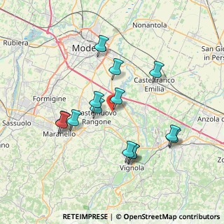 Mappa Via Settecani Cavidole, 41057 Spilamberto MO, Italia (7.08857)