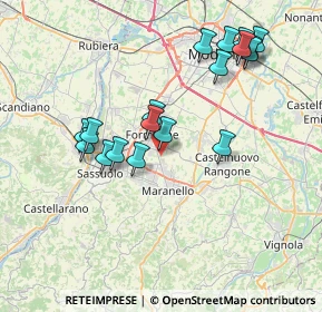 Mappa Strada delle Fornaci, 41043 Modena MO, Italia (7.63556)