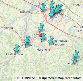 Mappa Strada delle Fornaci, 41043 Modena MO, Italia (9.05933)