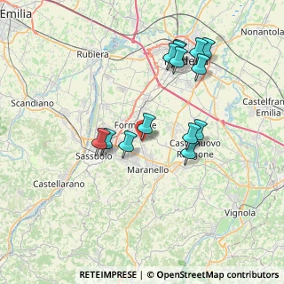 Mappa Strada delle Fornaci, 41043 Modena MO, Italia (7.34571)