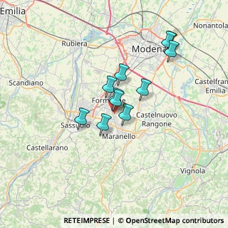 Mappa Strada delle Fornaci, 41043 Modena MO, Italia (5.45909)
