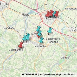 Mappa Strada delle Fornaci, 41043 Modena MO, Italia (7.09846)