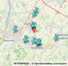 Mappa Via dei Produttori, 41043 Formigine MO, Italia (3.215)