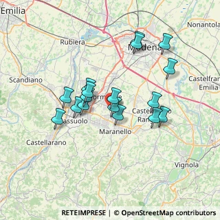 Mappa Via dei Produttori, 41043 Formigine MO, Italia (6.30471)