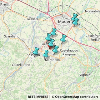 Mappa Via dei Produttori, 41043 Formigine MO, Italia (5.46545)