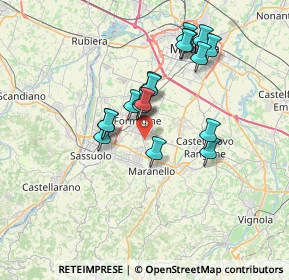 Mappa Via dei Produttori, 41043 Formigine MO, Italia (5.99333)