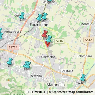 Mappa Via dei Produttori, 41043 Formigine MO, Italia (3.06583)